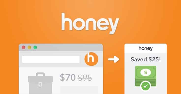 honey app and honey website on lasptop screenshot