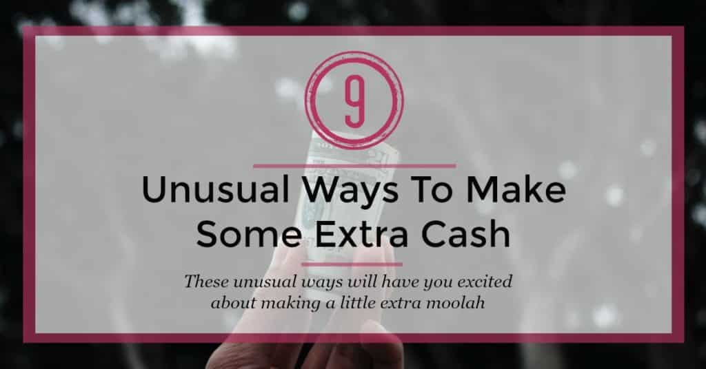 Nice Unusual Ways to Make Some Extra Cash