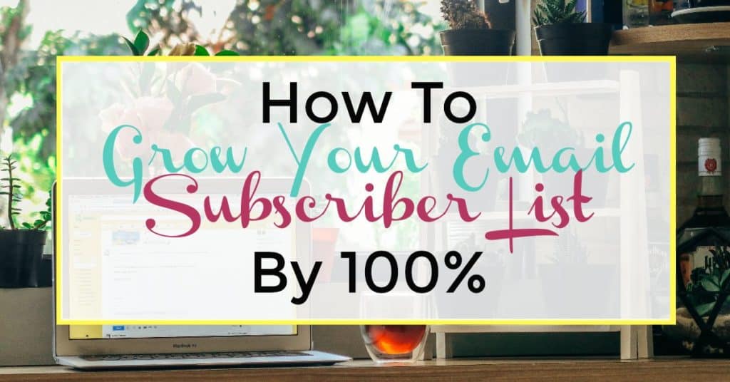 How to Grow Your Email Subscriber List by 100%