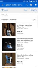 Screenshot of flipping guitars on ebay