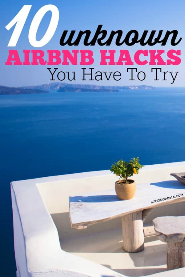 image of desk looking our to sea and mountains. airbnb hacks for guests. airbnb hacks for hosts. save on travel with airbnb. 10 unknown airbnb hacks you have to try. cheap travel. #airbnb #savemoney 