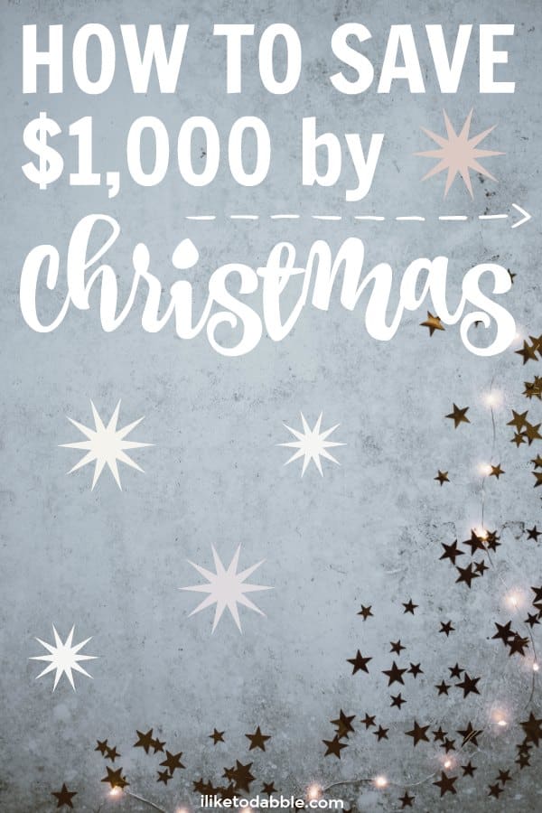 Save money for Christmas. How to save $1,000 by Christmas with these mindful spending and saving tips. Create a Christmas savings for holiday shopping. Holiday no spend challenge tips. #savemoney #christmasmoney #moneyforchristmas #holidayspending 