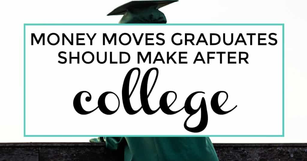 What to do after college. Money moves graduates should make after college. Financial tips for students and recent graduates. #financialtips #collegefinance. image of student in graduation gown and cap.