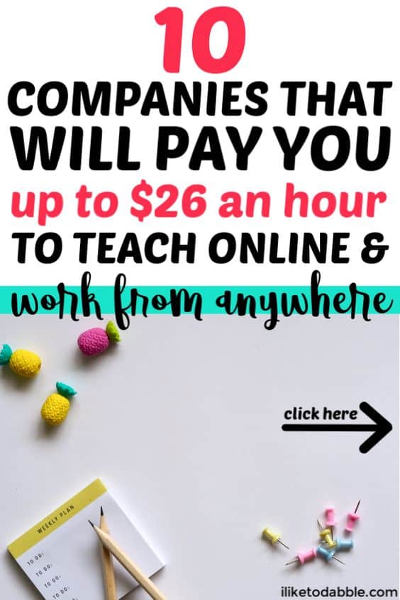 Teach english online: 10 companies that will pay you to teach and work from anywhere. Online teaching jobs. How to become an online english teacher. Side hustle ideas. Work from home. Remote jobs for teachers. #teachenglishonline #workfromanywhere