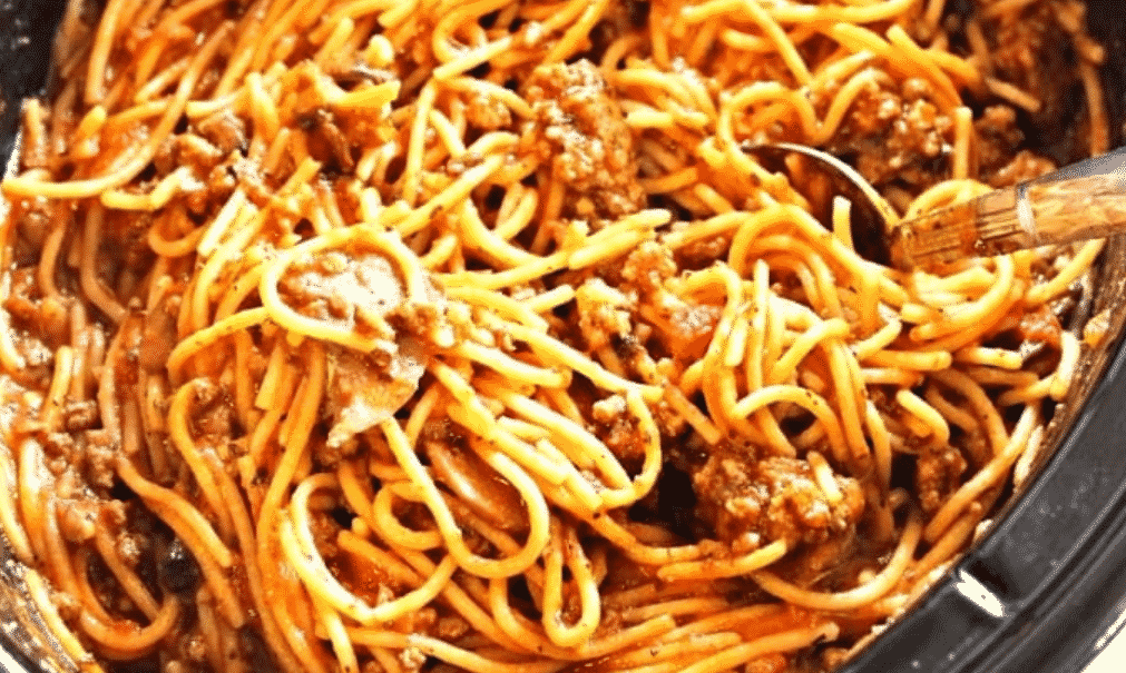 easy meal prep recipes crock pot spaghetti image