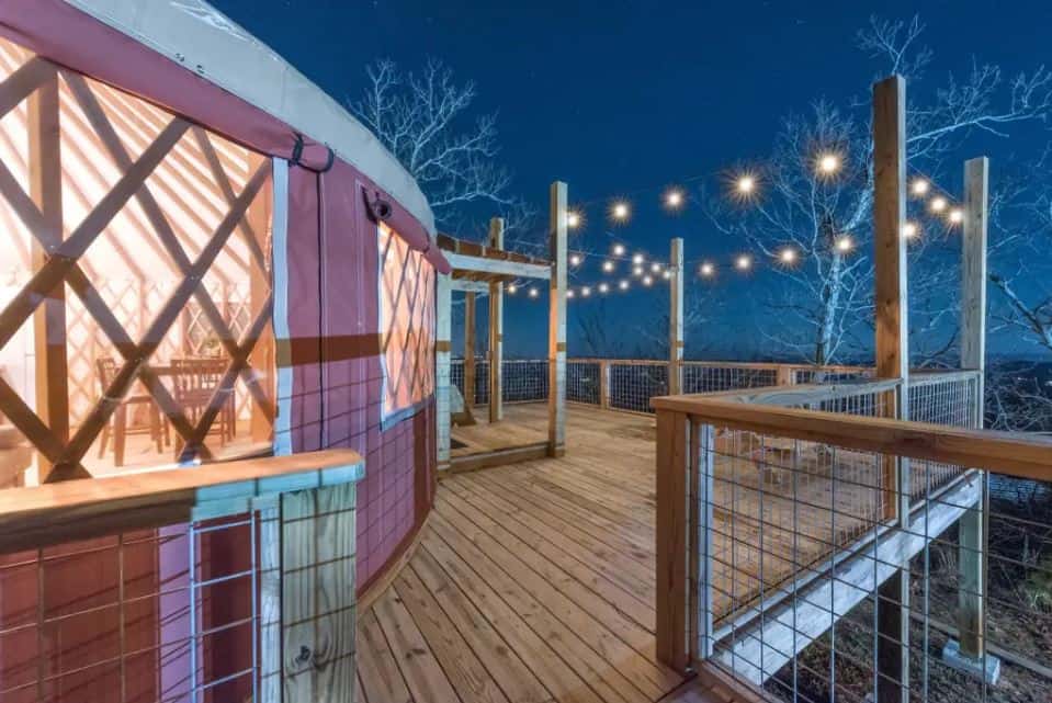Cherry Blossom Yurt for rent on Airbnb