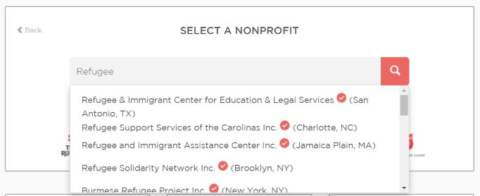 Image on How to select a nonprofit on Giving Assistant