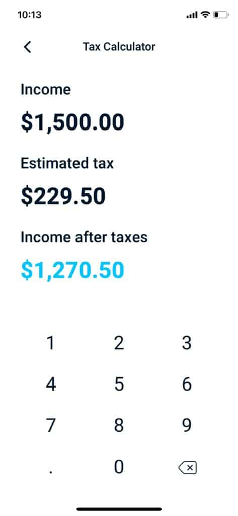 Better Tax Calculator Screen Shot