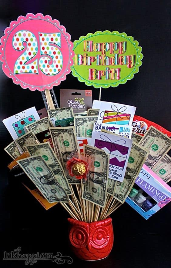 money gift basket