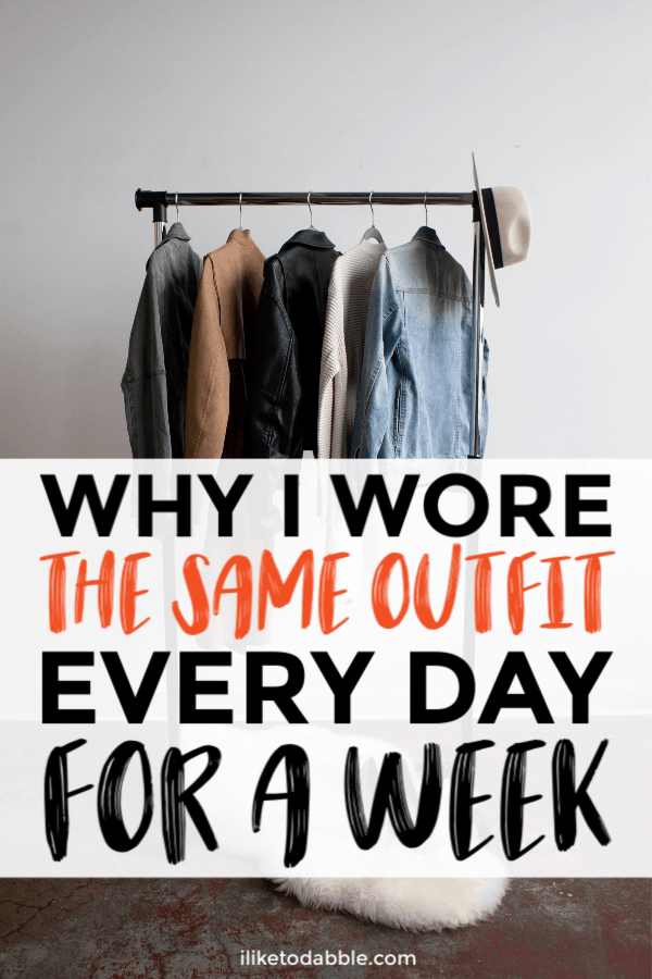 Why I wore the same outfit to work every day for a week in attempt to solidify my capsule wardrobe. #capsulewardrobe #savemoney #minimalism #simplify #simplelife #minimalist #intentionalliving #savingmoney #frugalliving #frugallife