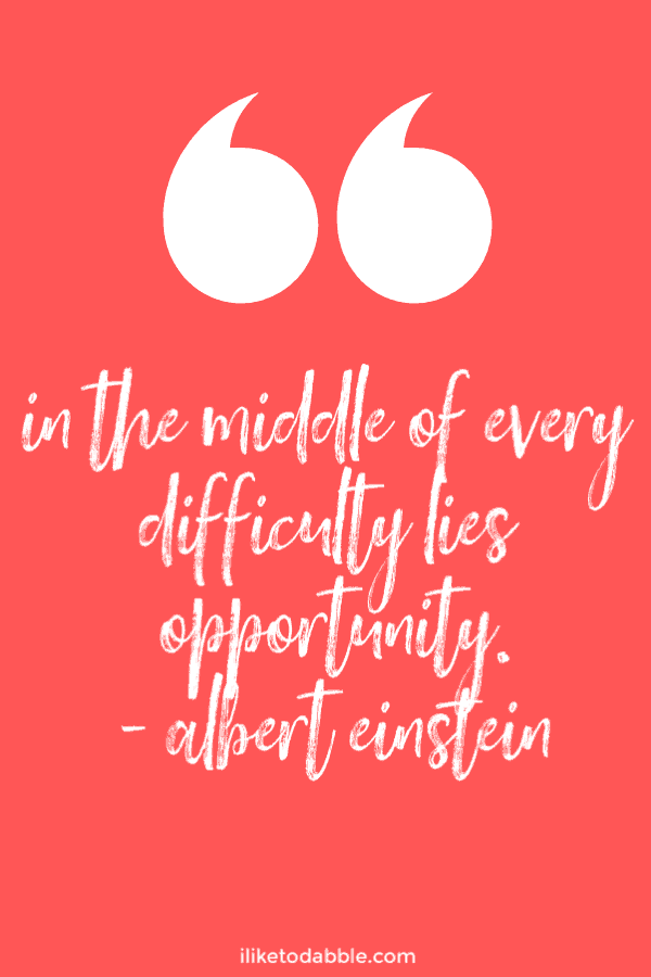 85 hustle quotes to help you crush it. Albert Einstein's quote, "in the middle of every difficulty lies opportunity." #hustlequotes #hustle #motivationalquotes #inspirationalquotes #sidehustle #quotes #quoteoftheday #lifequotes #famousquotes