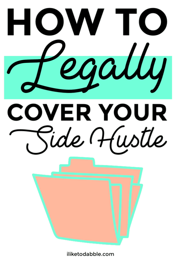 How to legally cover your side hustle. What is an LLC, EIN, etc? Image of file folders. #sidehustle #LLC #startabusiness #entrepreneur #sidehustletaxes #llctaxes #selfemployment #sidehustles #makemoney #quarterlytaxes