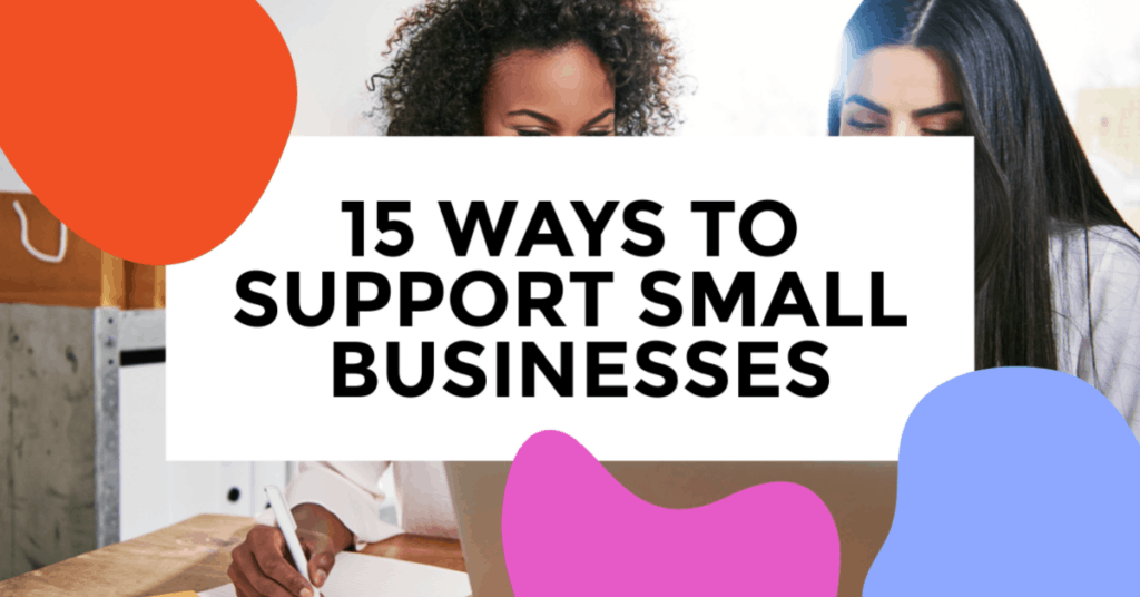 support small business. featured image of women looking over a budget together.