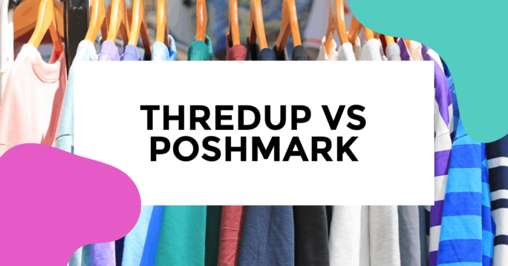 thredup review. Image of sweaters hung on wooden hangers.