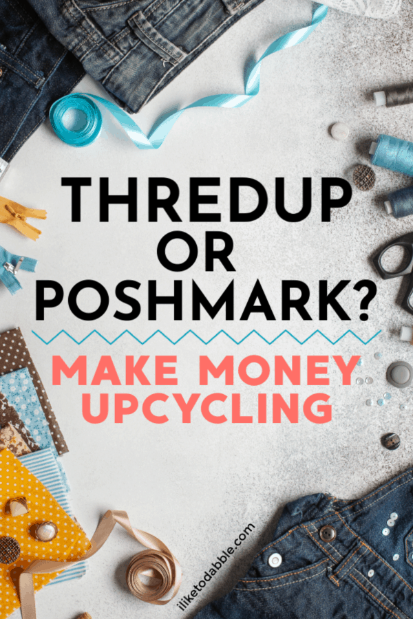 Thredup review and how it compares to Poshmark for both buying and selling clothes online. Image of clothing. #thredup #poshmark #sellonline #sellclothes #thriftstore #thrifting #reseller #resellercommunity #sellyourstuff