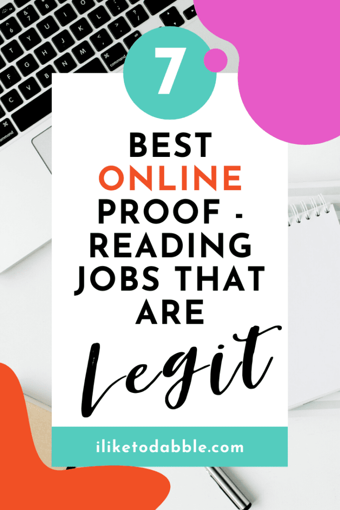 7 best online proofreading jobs that are actually legit . laptop and journal in background. #proofreading #onlineproofreader #sidehustle #copywriter #freelance