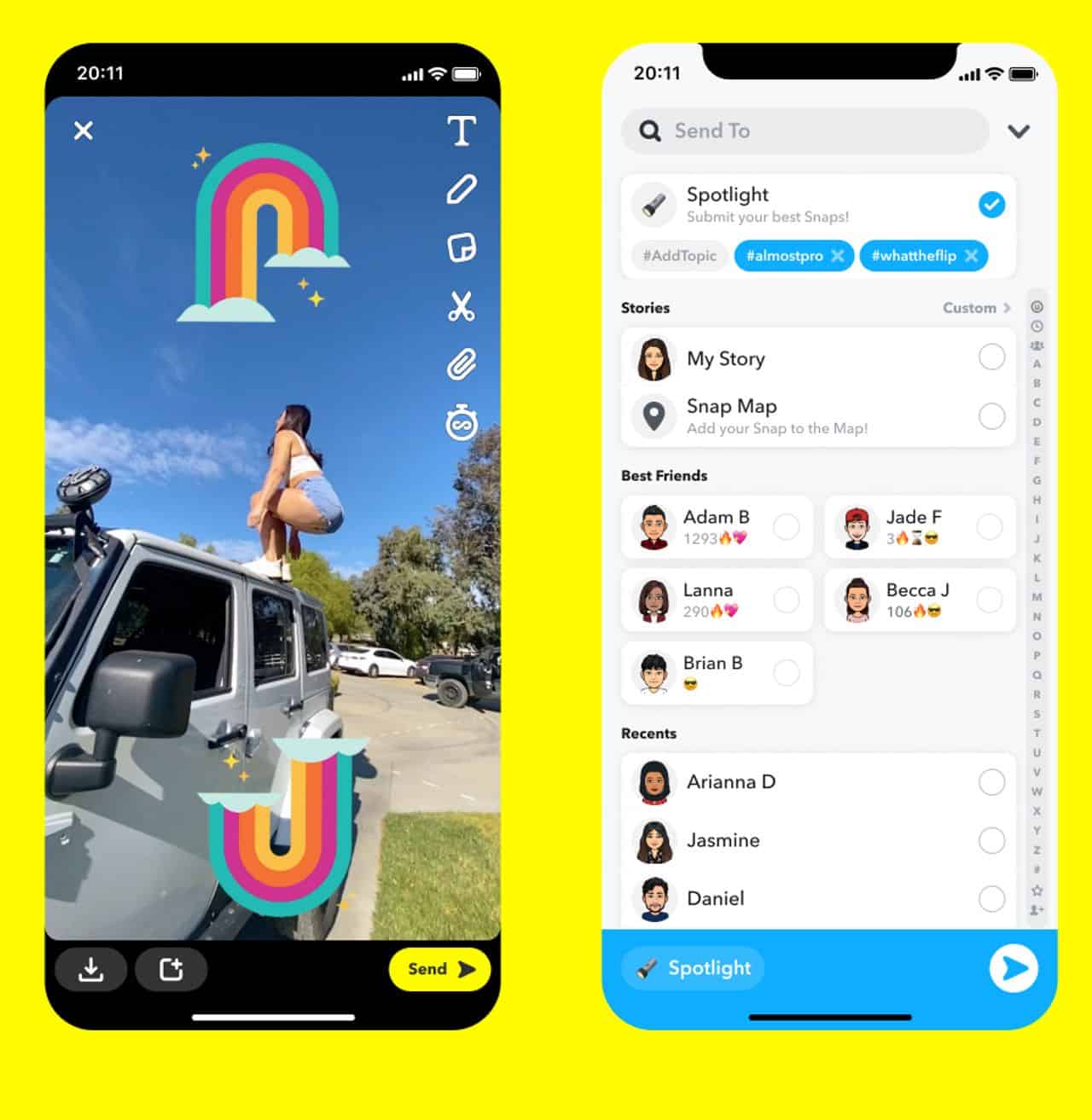 snapchat spotlight wsj snippet
