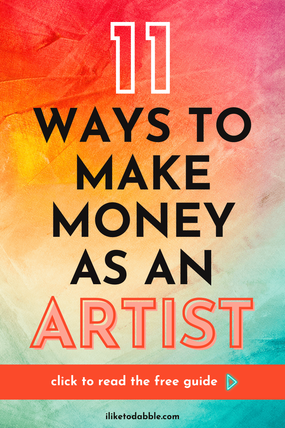 make money as an artist pinnable image