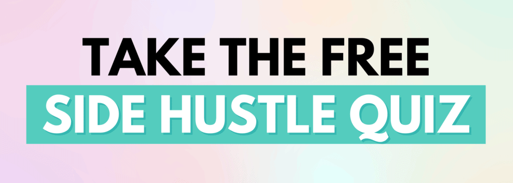 side hustle quiz button
