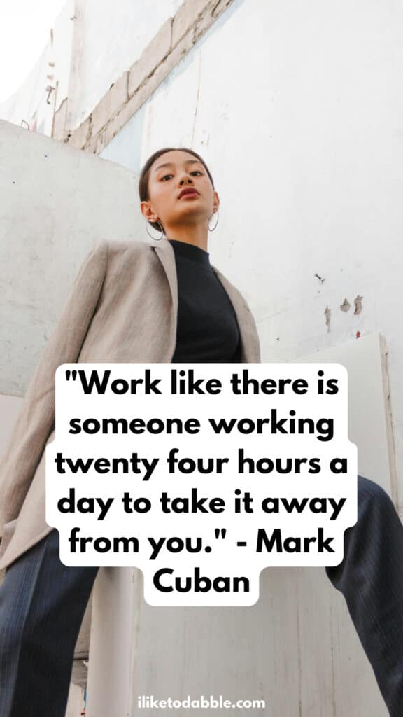 Mark Cuban pinnable hustle quote