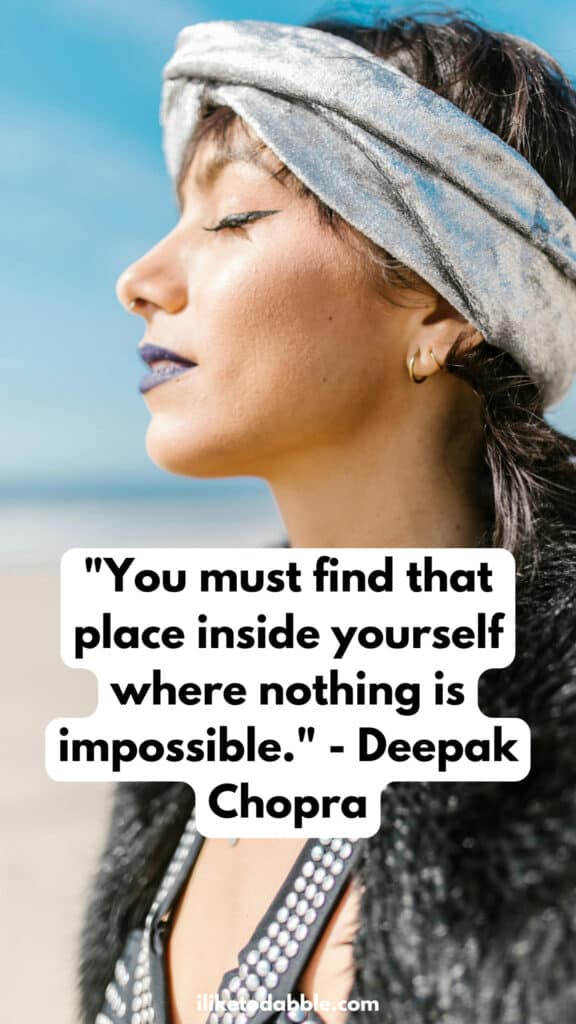 Deepak Chopra pinnable hustle quote